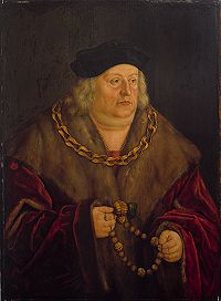 Albert IV, Duke of Bavaria - Posthumous portrait by Barthel Beham